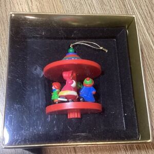 Hallmark Tree Trimmer Collection Carousel Christmas Ornament Vintage